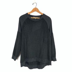 ELIZABETH and JAMES L/S Silk Blend Crew Neck Top